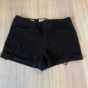 Universal Thread black high-rise midi shorts size 12R